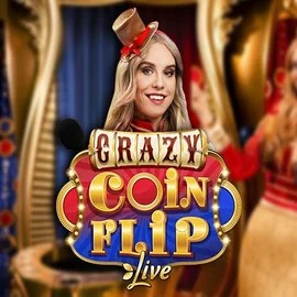 Enjoy Crazy Coin Flip by Evolution – logo hosted on wildrobinscasino.nl